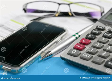 Office Desk Tools On The Table Stock Photo Image Of Heap Desk 64462396