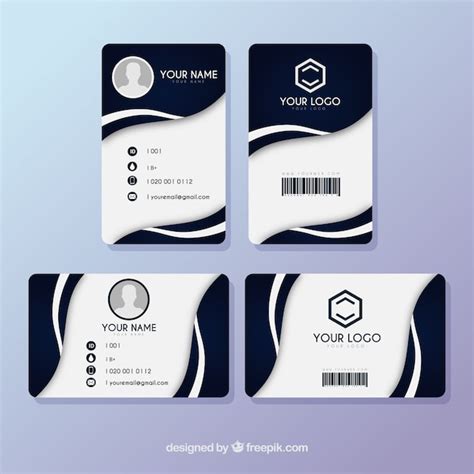 Free Vector | Id card template