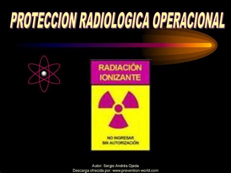 Proteccion Radiologica Operacional Ppt Descargar