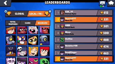 Hi I Play Brawl Stars In Singapore But It Says In The Leaderboard Im