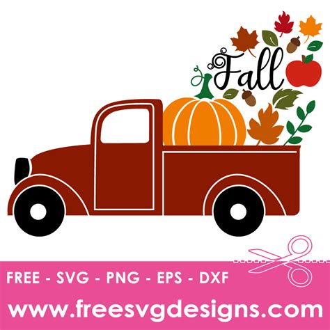 Quote Fall Pick Up Truck Free Svg Files Free Svg