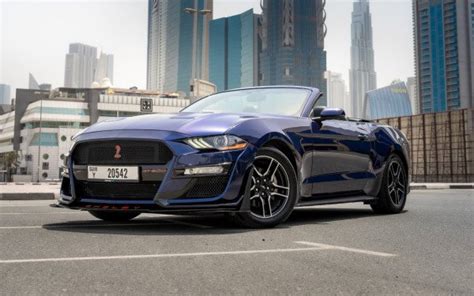 Ford Mustang Cabrio Rental in Dubai - Mala Rent a car