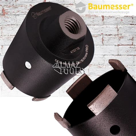 Купить алмазную коронку Baumesser Krone PRO для подрозетника 68, 72, 82 мм