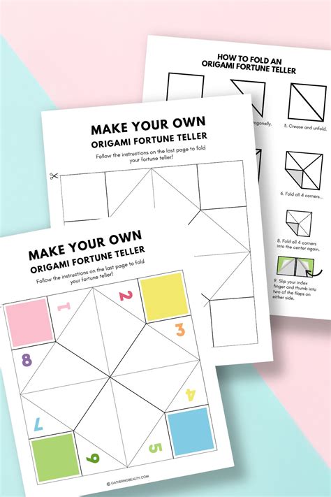 Origami Fortune Teller - Free Printable — Gathering Beauty