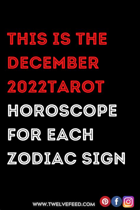 This Is The December 2022Tarot Horoscope For Each Zodiac Sign | The ...