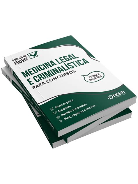 Medicina Legal E Criminal Stica Para Concursos Ed