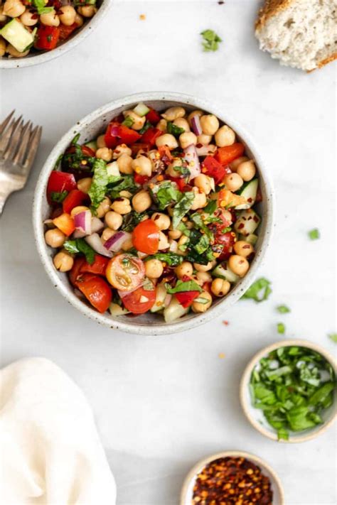 Mediterranean Chickpea Salad Eat With Clarity