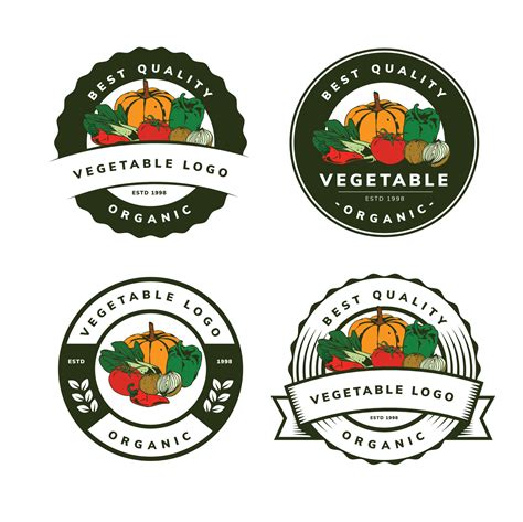 vegetable logo template design 5724815 Vector Art at Vecteezy