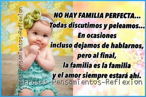 Pensamientos De La Vida Diaria No Hay Familia Perfecta