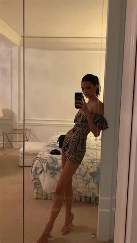 Best 12 Kendall Jenner Snaps Braless Selfies In A Sheer Minidress See