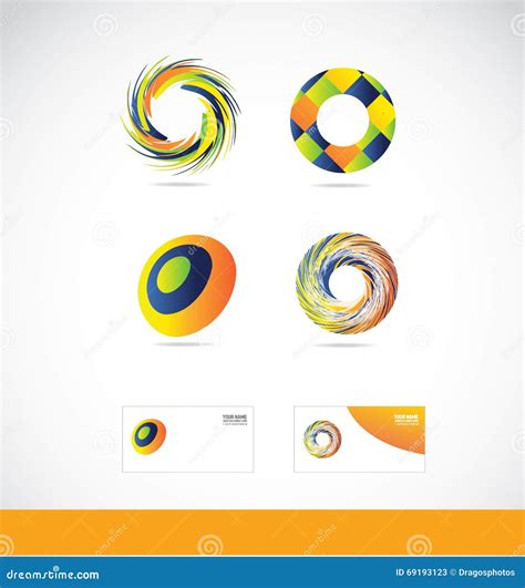 Circle Swirl Logo Stock Vector Image 69193123