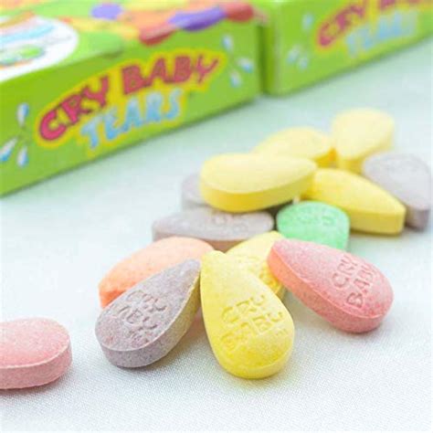 Cry Baby Tears Extra Sour Candy, Five Flavors, 1.98-Ounce Boxes (Pack ...