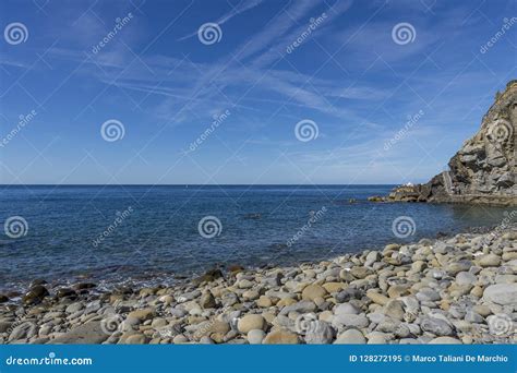 The Beautiful Beach of Riomaggiore in a Moment of Tranquility, Cinque ...