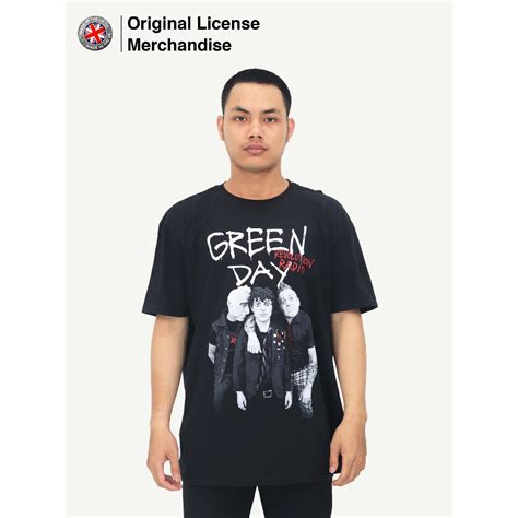 Jual Kaos Baju Pendek Pria Wanita Katun Band Musik Punk Rock Green Day