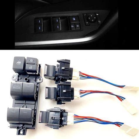 Lighted LED Power Window Lifter Switch Button For Toyota RAV4 RAV 4 CHR