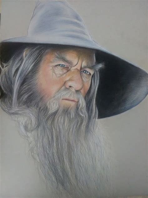 GANDALF 'A Wizard is Never Late...' Art PRINT by Ellen Walker Poster ...