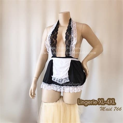 Jual Xl Xxxl Xxl Xl L Lingerie Kostum By Hannah Costume Maid Pelayan