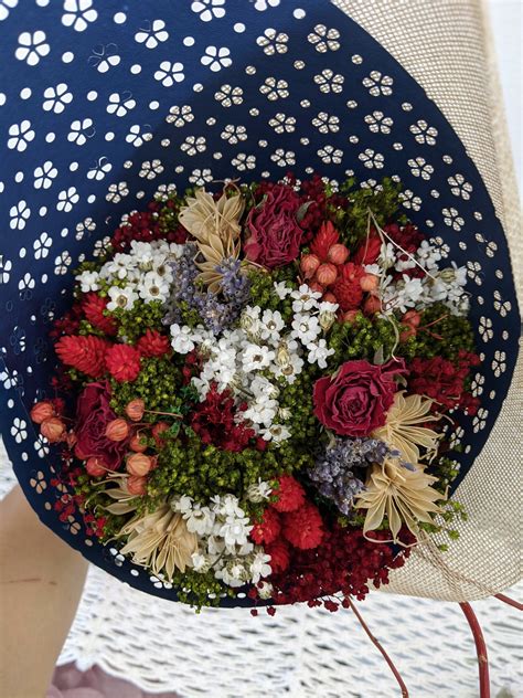 Everlasting Dried Bouquet Red In Redondo Beach Ca J Flowers