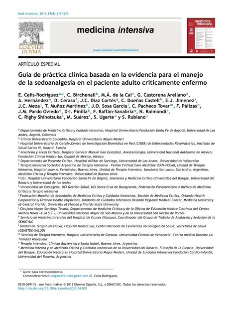 Pdf Guía De Práctica Clínica Basada En Medicina Intensiva