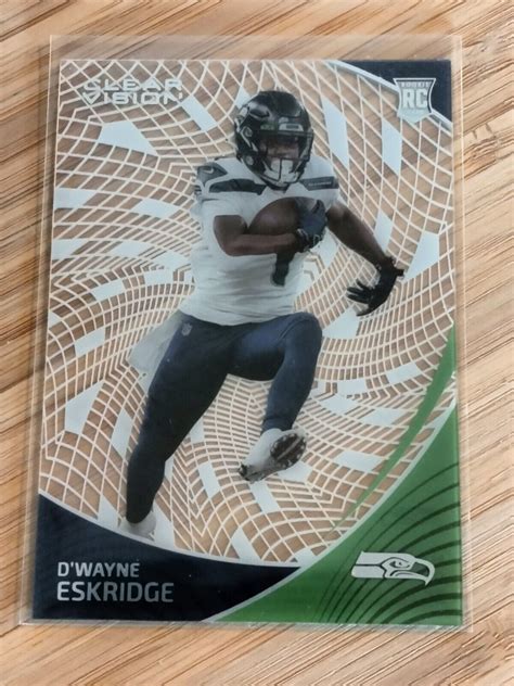 D Wayne Eskridge Panini Chronicles Clear Vision Rookie Card Cvr