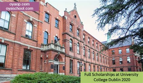 Full Scholarships at the University College Dublin 2020 - OYA ...