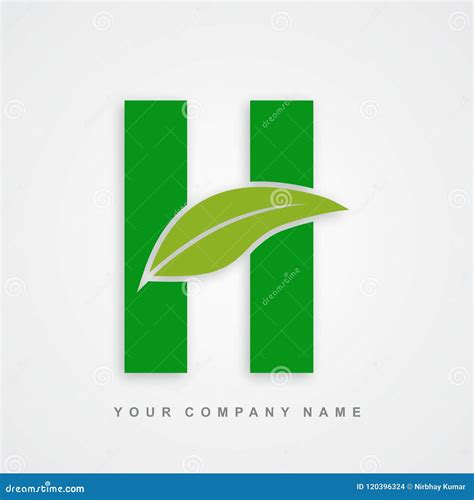 Ayurveda , Environment or Organic Logo Letter H Stock Vector ...