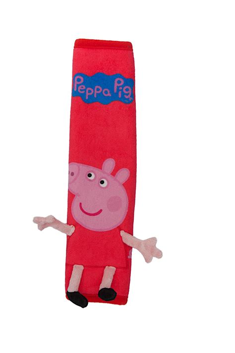 2 in 1 Peppa Pig Plush Toy Travel Pillow & Car Seat Belt Pad Accessory ...