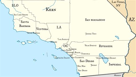 Map Of Southern California Tourist Attractions Map Map Of San Diego