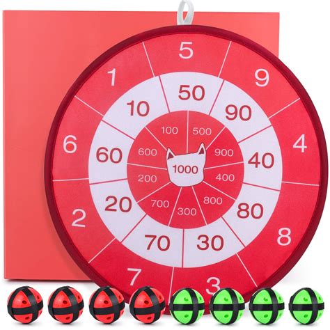 Buy GAMENOTE Dart Board for Kids - Math Darts Game with Balls and Hook ...