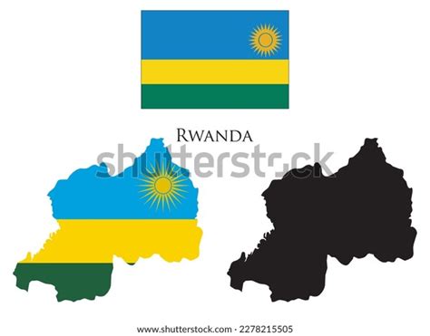 Rwanda Flag Map Illustration Vector Stock Vector (Royalty Free ...