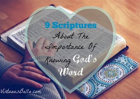 Scriptures About The Importance Of Knowing Gods Word Bibleverses