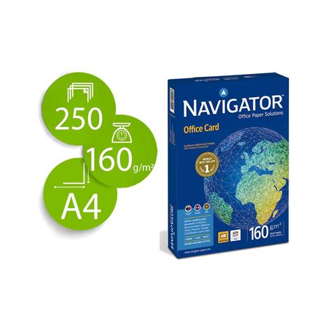 Papel Fotocopiadora Navigator Din A4 160 Gr De Gramaje 250 Hojas