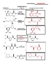 Chem Homework Answers Printed Name Answer Key Homework