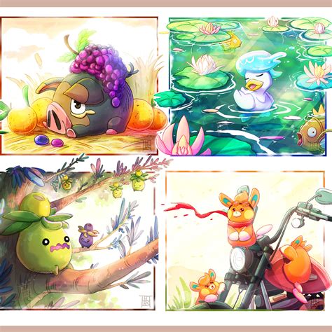 ArtStation - Pokemon Portraits - Paldea