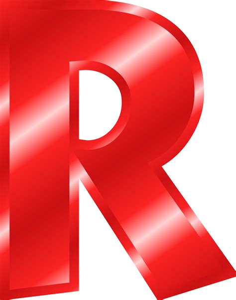 Clipart Effect Letters Alphabet Red