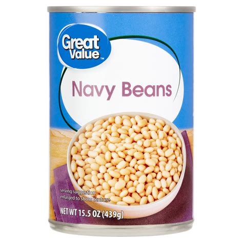 Great Value Navy Bean 15 5 Oz Can Walmart