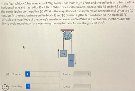 Answered In The Figure Block 1 Has Mass M₁ Bartleby