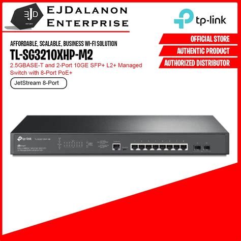 TP Link Tl Sg3210Xhp M2 Jetstream 8 Port 2 5Gbase T And 2 Port 10Ge