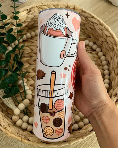 Cafecito Y Chisme Tumbler Can Glass Cup Pan Dulce Cup Etsy