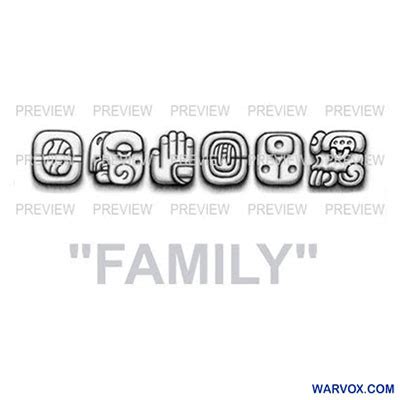 FAMILY Mayan Glyphs Tattoo Design G - ₪ AZTEC TATTOOS ₪ Warvox Aztec ...