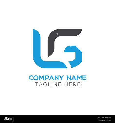 Initial Lg Letter Business Logo Design Vector Template Abstract Letter