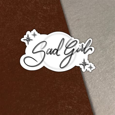 Sad Girl Sticker Chicana Black And White Vinyl Decal Mexican American