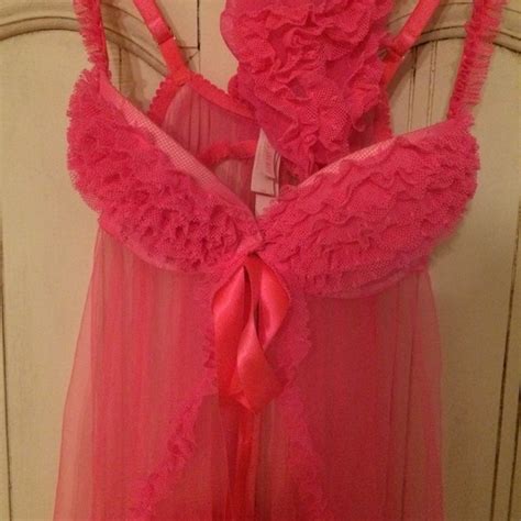 Victoria S Secret Intimates Sleepwear Vs Bubble Gum Pink Lingerie W Panties Poshmark