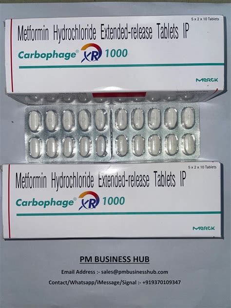 Carbophage Xr 500 Metformin 500 Mg Tablet At Rs 400strip In Nagpur Id 26738114112