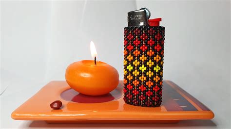 Diy Miyuki Bead Lighter Case With Peyote Technique