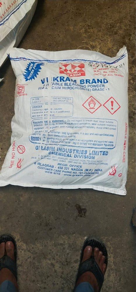 Industrial Grade Aditya Birla Bleaching Powder Kgs Bag Packaging