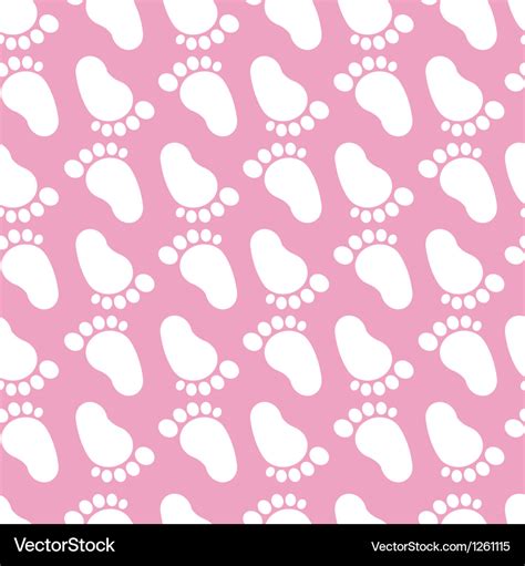 Seamless Baby Feet Pattern Royalty Free Vector Image