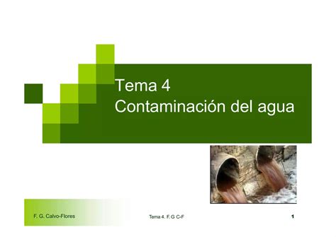 Contaminacion Del Agua Ppt