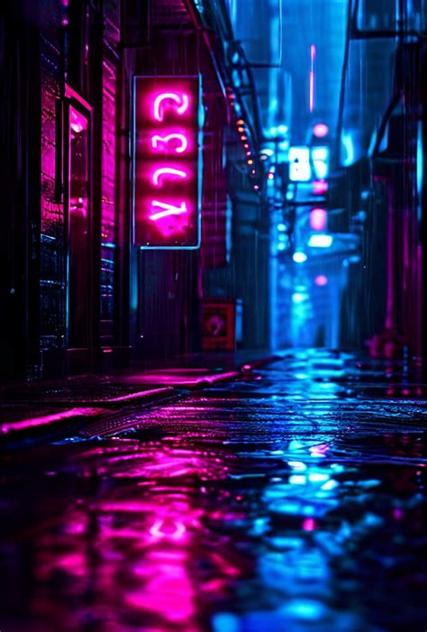 Neon sign displaying "play 2" in cyberpunk aesthetic by Diego Gze ...