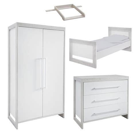 Chambre complète lit évolutif 70x140 commode 3 tiroirs armoire 2